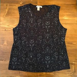 Sheer Black and White Tank